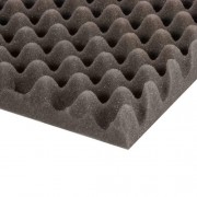 Acoustics Eggbox Absorber Foam grey 1000x2000x30 mm