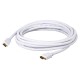HDMI HighSpeed-Cable with Ethernet & ARC, 4K, braided, white 5m