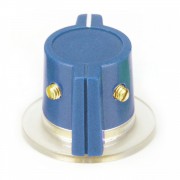 Classic Marconi knob, skirted, blue