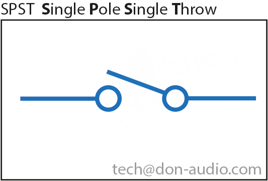 SPST Single Pole Single Throw