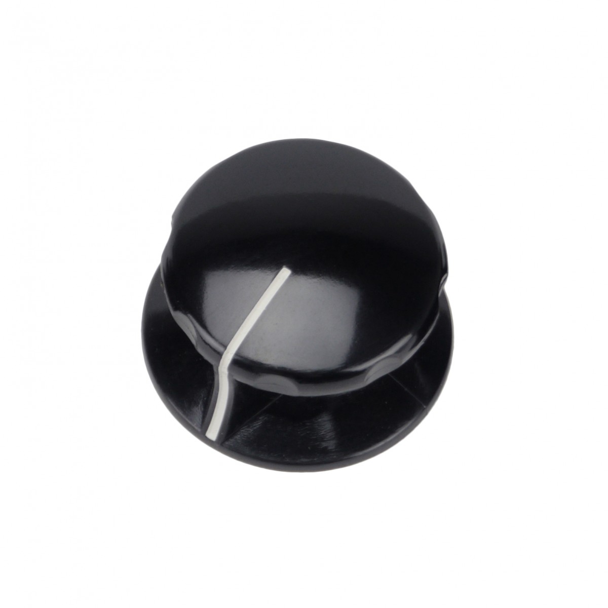 Vintage Black Bakelite Radio Knob. 