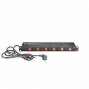 19 power strip 6-way, individually switchable and protected