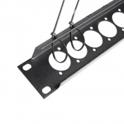 19 U-shaped rack panel 16 Sockets 1U with tie bar
