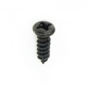 3x10mm Lens Head Dome Screw black, Phillips, sharp point