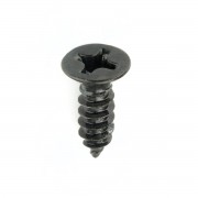 3x10mm Countersunk Screw, Phillips, sharp point black