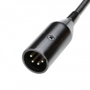 4-pol XLR Schwanenhalsleuchte mit 4 COB LEDs und Farbwahl