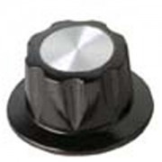 Daka-Ware Skirted Control Knob 1913 Black