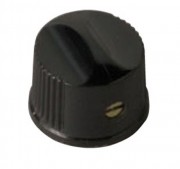 Daka-Ware Instrument Control Knob 1700 Black with indicator