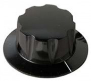 Daka-Ware Skirted Control Knob 1940 Black