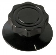 Daka-Ware Skirted Control Knob 4107 Black