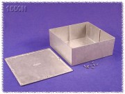 Diecast Enclosure 250x250x97 mm, Natural Aluminum