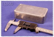 Aluminium Gehuse, wasserdicht 60x112x27 mm, natur