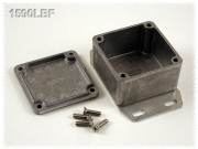 Aluminium Gehuse, Boden mit Montagewinkeln 51x51x27 mm, natur