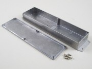 Aluminium Gehuse, Boden mit Montagewinkeln 71x254x36 mm, natur
