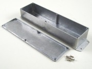 Aluminium Gehuse, Boden mit Montagewinkeln 71x254x51 mm, natur