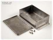 Aluminium Gehuse, Boden mit Montagewinkeln 95x145x45 mm, natur