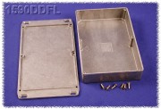 Diecast Enclosure, Flanged Lid 119x187x33 mm, Natural Aluminum