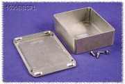 Aluminium Gehuse, Deckel mit Montagewinkeln 94x119x38 mm, natur