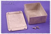 Diecast Enclosure, Flanged Lid 94x120x53 mm, Natural Aluminum