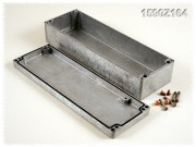 Aluminium Gehuse, wasserdicht 120x361x60 mm, grau-silbern