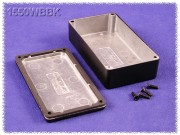 Watertight Diecast Enclosure 64x115x26 mm, black