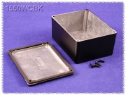 Watertight Diecast Enclosure 90x115x51 mm, black