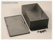 Aluminium Gehuse, wasserdicht, Boden mit Montagewinkeln...