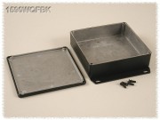 Aluminium Gehuse, wasserdicht, Boden mit Montagewinkeln...