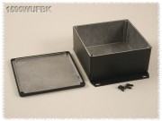 Aluminium Gehuse, wasserdicht, Boden mit Montagewinkeln...