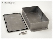 Aluminium Gehäuse, wasserdicht, Boden mit Montagewinkeln 119x187x52 mm,...