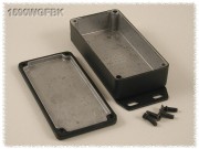 Aluminium Gehuse, wasserdicht, Boden mit Montagewinkeln...