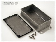 Watertight Diecast Enclosure, Flanged Base 66x121x35 mm, Natural Aluminum