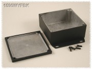 Aluminium Gehuse, wasserdicht, Boden mit Montagewinkeln...