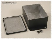 Aluminium Gehuse, wasserdicht, Boden mit Montagewinkeln...