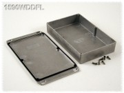 Aluminium Gehuse, wasserdicht, Deckel mit Montagewinkeln 119x187x33 mm,...