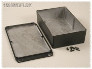 Aluminium Gehuse, wasserdicht, Deckel mit Montagewinkeln...
