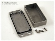 Aluminium Gehuse, wasserdicht, Deckel mit Montagewinkeln 50x100x21 mm,...