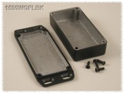 Aluminium Gehuse, wasserdicht, Deckel mit Montagewinkeln...