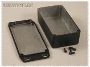 Aluminium Gehuse, wasserdicht, Deckel mit Montagewinkeln...