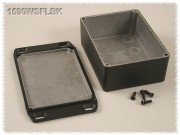 Aluminium Gehuse, wasserdicht, Deckel mit Montagewinkeln...