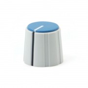 British Collet Knob with line, gray 15mm