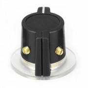 Classic Marconi knob, skirted, black