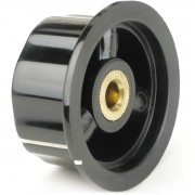Daka-Ware Bakelit Drehknopf mit Aludeckel 45mm