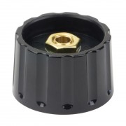 Elma Classic Collet Knob 28mm black, glossy, indicator line