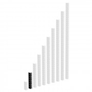 HD Rackschiene schwarz 4 HE