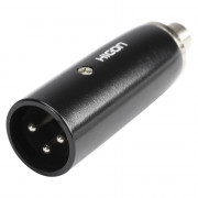 HICON Adapter | Cinch female/XLR 3-pol male streight, black