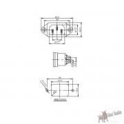 IEC iec power jack - chassis mount light