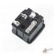 IEC iec power jack - chassis mount with 10a fuse holder, DF-Clip