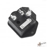 IEC iec power jack - chassis mount with 10a fuse holder, DF-Screw