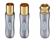 Inakustik Exzellenz HDTV Antennenstecker Koax (w); 7,0 mm...